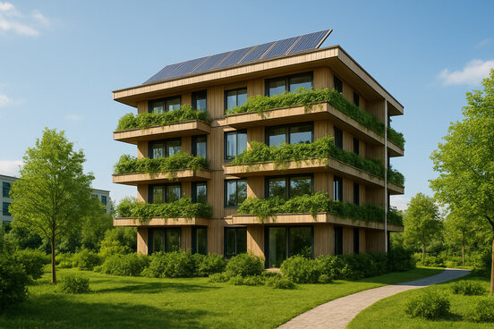 Green Building | © KI-generiert mithilfe von Chat GPT Green Building | © KI-generiert mithilfe von Chat GPT